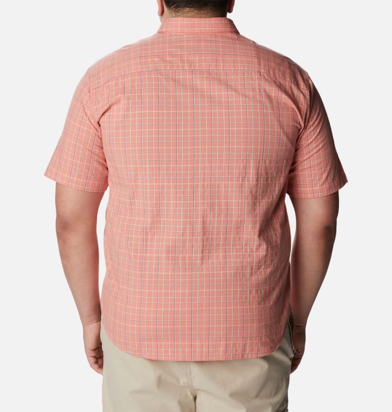 Men's Columbia Rapid Rivers II Short Sleeve Shirts Coral | Plus Size CA-ZCL53